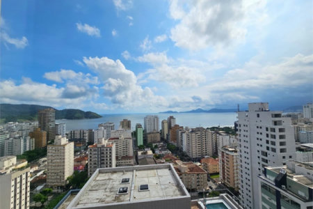 Apartamento com 2 dormitórios para alugar, 100 m² por R$ 12.500,02 - Aparecida - Santos/SP