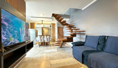 Duplex à venda com 3 quartos, sendo 2 suítes,  em Toninhas, Ubatuba, SP