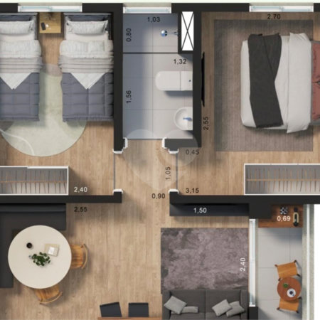 Apartamento à venda com 2 quartos em Vila Rica, Sorocaba, SP