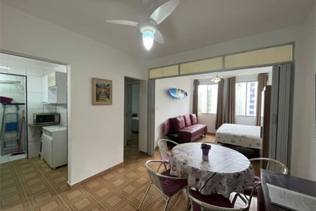 Apartamento com 1 dormitório à venda, 58 m² por R$ 400.000,00 - Barra Funda - Guarujá/SP