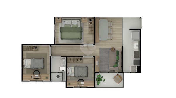 Apartamento 56m² 4