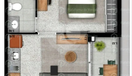 Apartamento à venda com 1 quarto em Consolação, São Paulo, SP