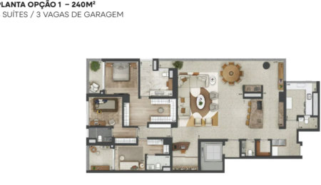 Apartamento à venda com 4 suítes em Vila Cordeiro, São Paulo, SP