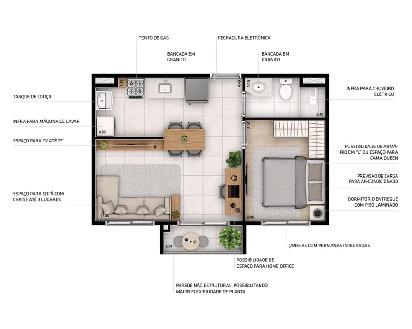 Apartamento à venda com 1 quarto em Vila Sônia, São Paulo, SP