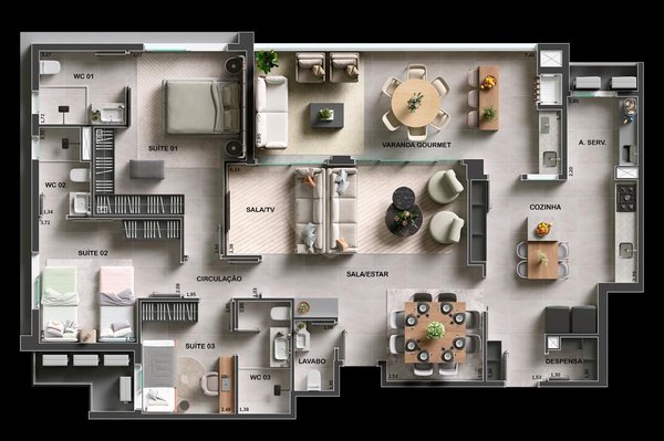 Apartamento 143m² 3