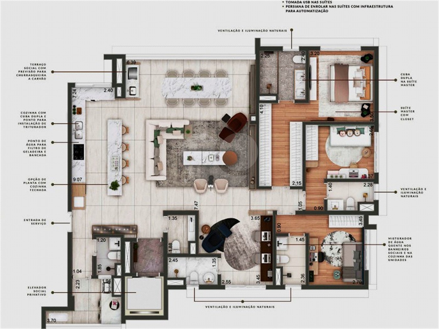 Apartamento à venda com 4 suítes em Perdizes, São Paulo, SP