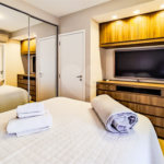 Apartamento totalmente mobiliado com ar-condicionado localizado no coração do Brooklin!!!