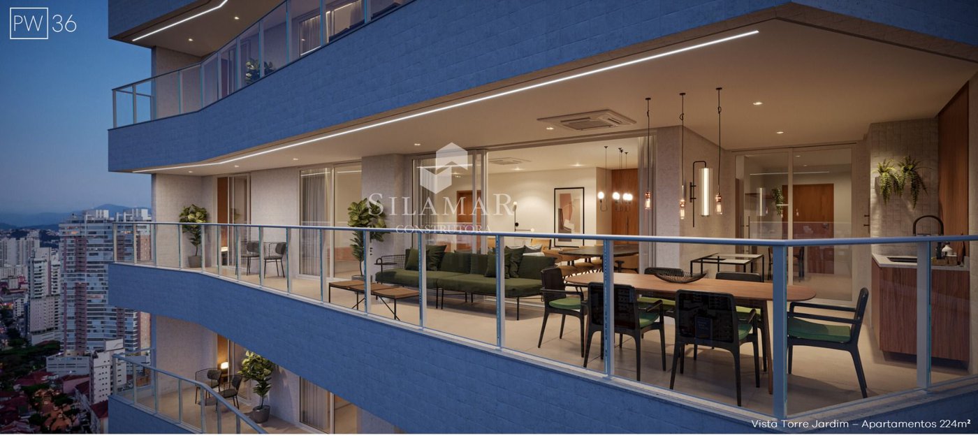Apartamento com 3 dormitórios à venda, 224 m² por R$ 4.070.000,00 - Gonzaga - Santos/SP