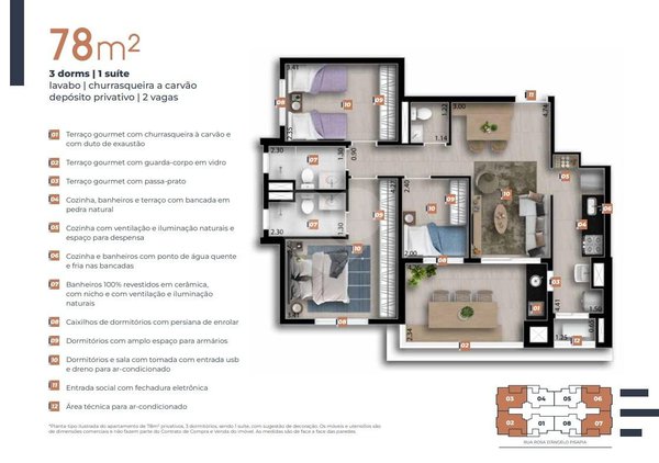 Apartamento 77m² 3