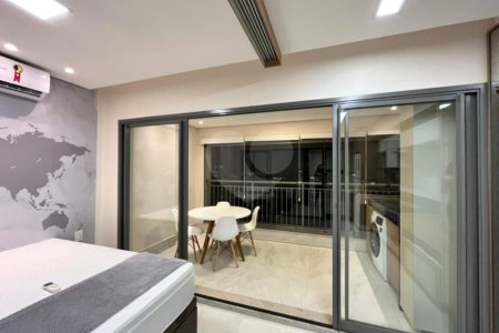 Studio à venda ou para alugar com 1 suíte em Vila Clementino, São Paulo, SP