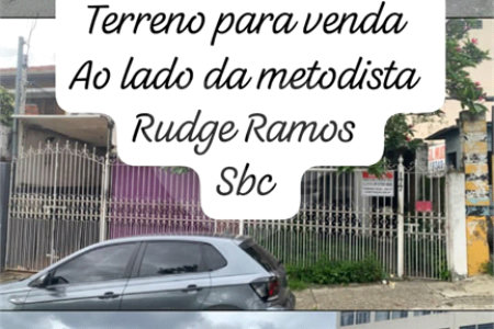 Terreno à venda em Rudge Ramos, São Bernardo do Campo, SP