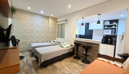 Apartamento com 1 dormitório à venda, 30 m² por R$ 395.000,00 - Embaré - Santos/SP