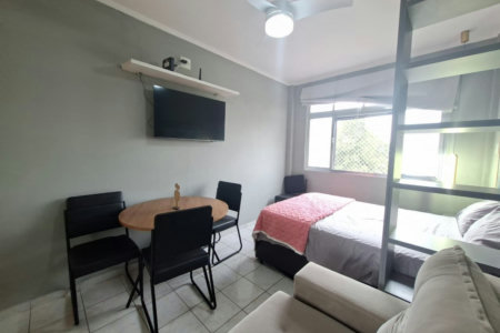 Apartamento com 1 dormitório à venda, 26 m² por R$ 340.000,00 - Aparecida - Santos/SP