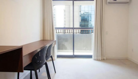 Studio de 26m² para alugar com 1 quarto mobiliado em Pinheiros próximo ao Metrô Faria Lima