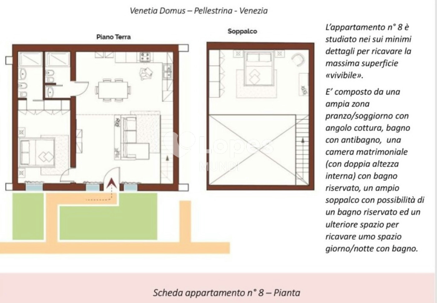 Apartamento com 1 suíte à venda em Pellestrina, Veneza, Itália – Venetia Domus