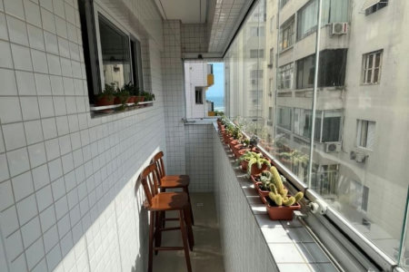 Apartamento com 3 dormitórios à venda, 82 m² por R$ 990.000,00 - José Menino - Santos/SP