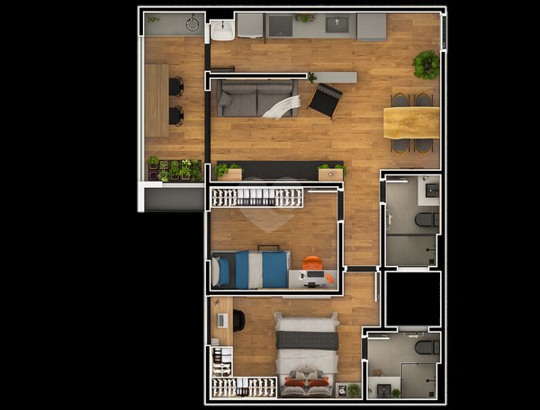 Apartamento 65m² 2