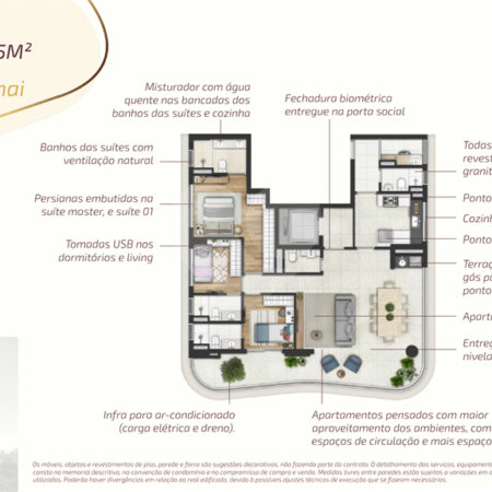 Apartamento à venda com 3 suítes em Butantã, São Paulo, SP