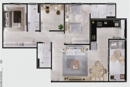 Apartamento à venda com 2 quartos, sendo 1 suíte, em Vila Lucy, Sorocaba, SP