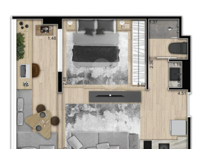 Studio à venda com 1 quarto em Butantã, São Paulo, SP