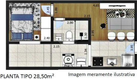 Apartamento à venda com 1 quarto em Santana, São Paulo, SP