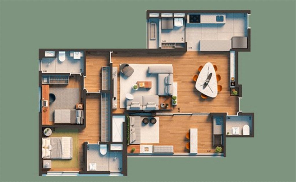 Apartamento à venda com 3 quartos em Vila Clementino, São Paulo, SP