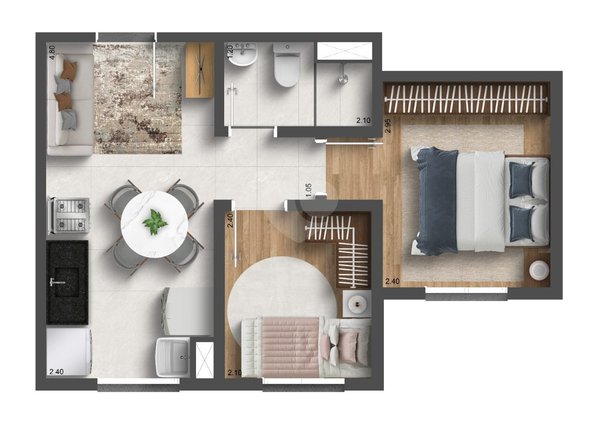 Apartamento 33m² 2