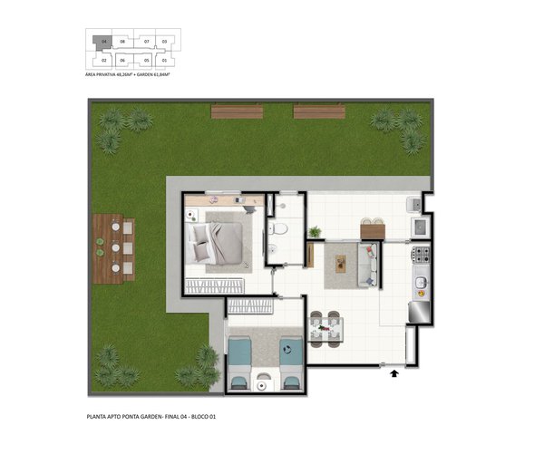 Apartamento 48m² 4