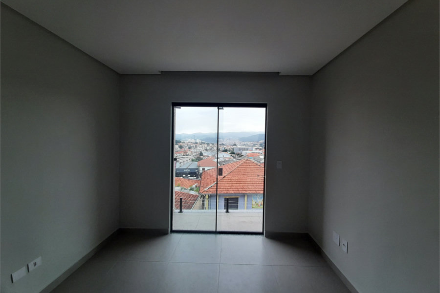 Apartamento com 44m2, 2 quartos, banheiro, sala integrada à cozinha, varanda gourmet e 1 vaga