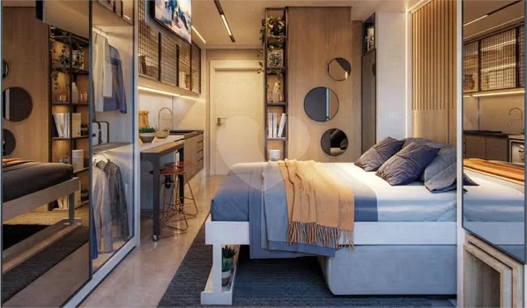 Studio NR mobiliado de 29m2 à venda no Paraíso