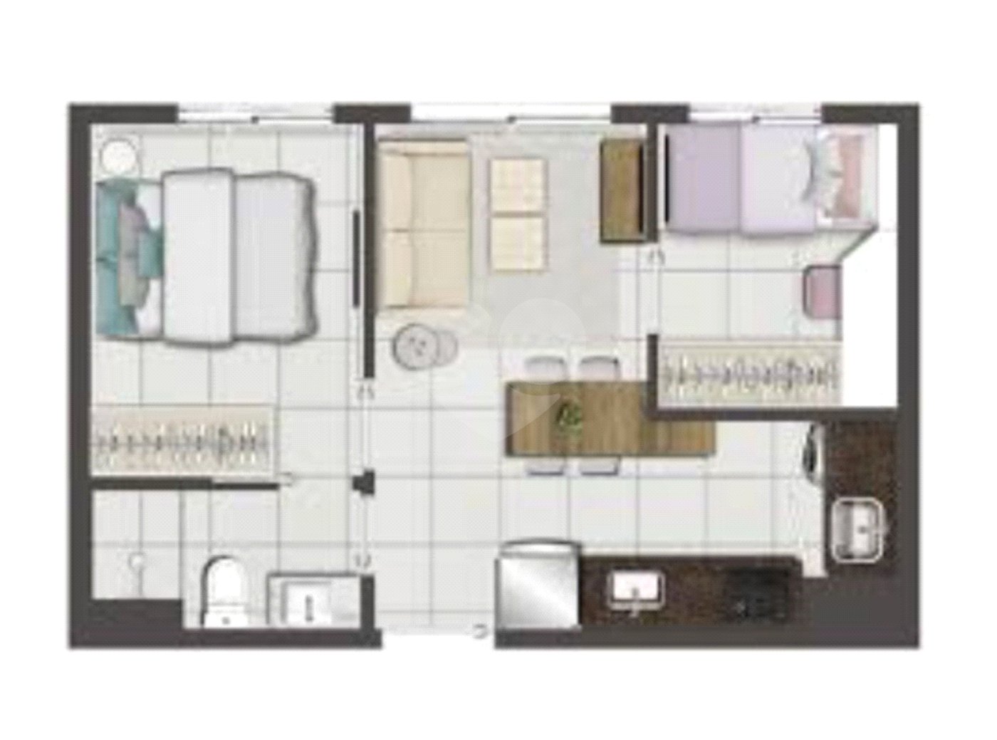 Apartamento à venda com 1 quarto em Vila Paulista, São Paulo, SP