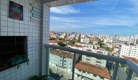 Apartamento à Venda no Embaré – Santos | 74 m² | 2 Dormitórios (1 Suíte) | Varanda Gourmet | Lazer Completo