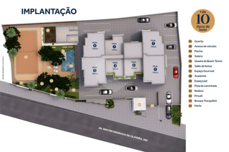 Apartamento à venda com 1 suíte em Itapetinga, Atibaia, SP