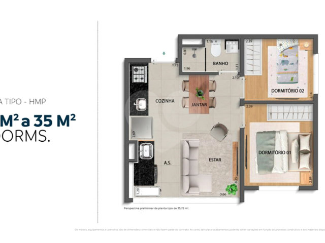 Apartamento à venda com 2 quartos em Santana, São Paulo, SP