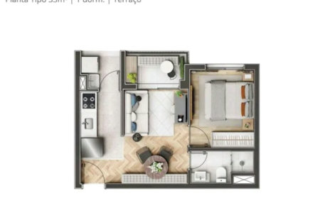 Apartamento à venda com 1 quarto em Vila Leopoldina, São Paulo, SP