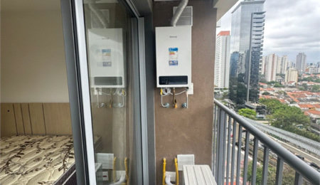 Studio à venda ou para alugar com 1 quarto em Vila Cordeiro, São Paulo, SP