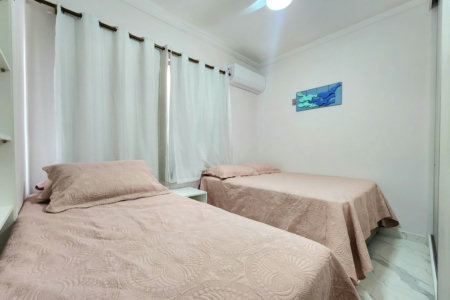 Apartamento mobiliado próximo da praia com 1 dormitório à venda, 32 m² por R$ 390.000 - Embaré - Santos/SP