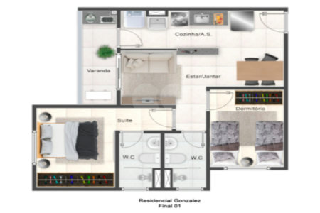 Apartamento à venda com 2 quartos em Vila Assis, Sorocaba, SP