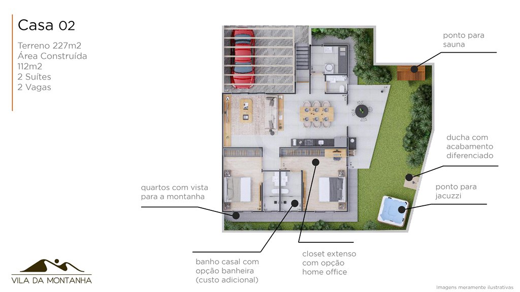 Casa à venda com 2 suítes em Itapetinga, Atibaia, SP