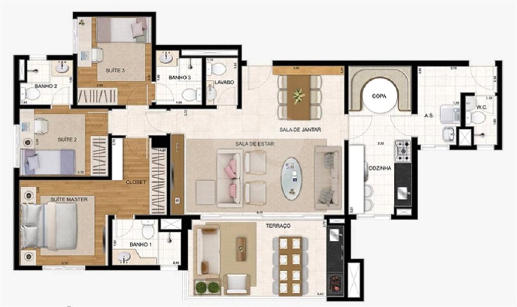 Apartamento à venda com 4 quartos, sendo 3 suítes, em Jardim Flor da Montanha, Guarulhos, SP