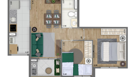 Apartamento à venda com 2 quartos em Vila Andrade, São Paulo, SP