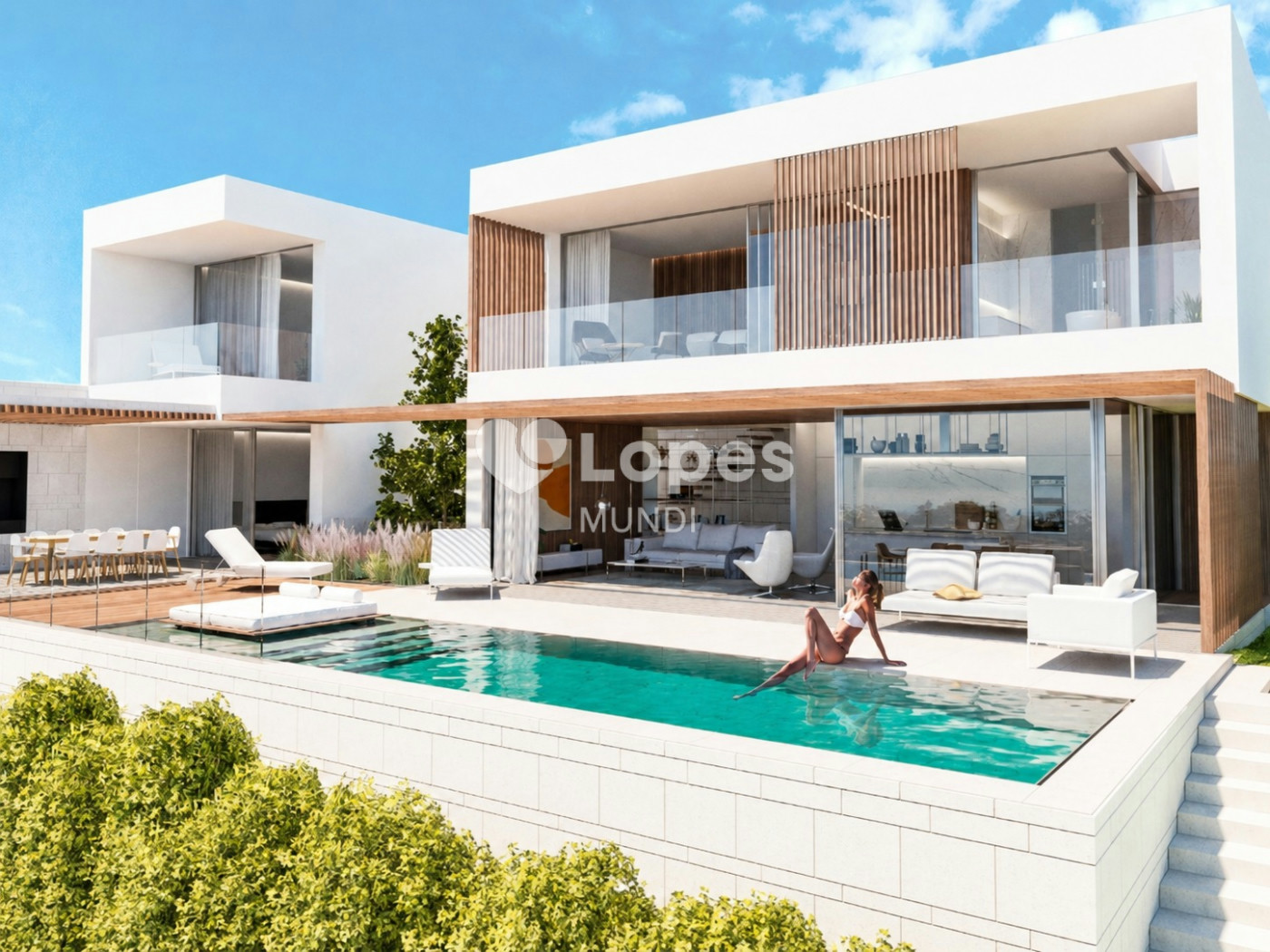 Casa com 4 quartos à venda em Lagos, Algarve, Portugal – Piscinas e jardim mediterrânico