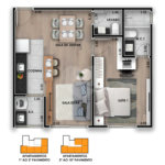 Apartamento à venda com 1 suíte em Alvinópolis, Atibaia, SP