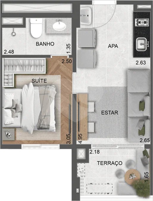 Apartamento à venda com 1 quarto em Tucuruvi, São Paulo, SP