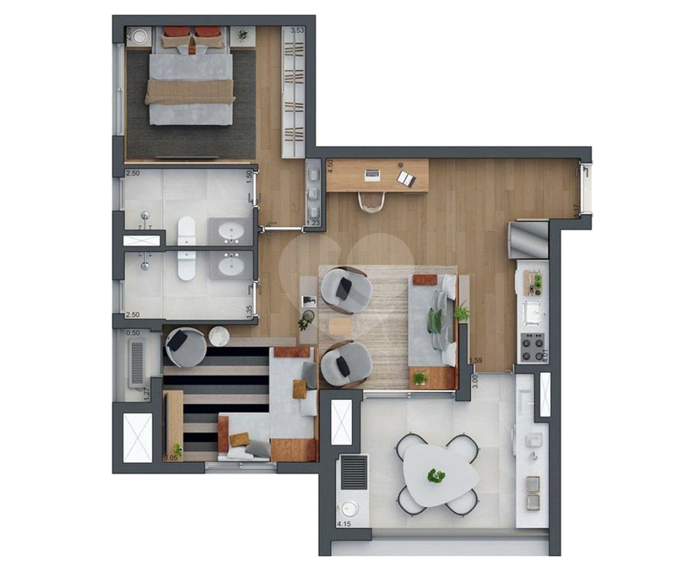 Apartamento à venda com 3 quartos, sendo 1 suíte,  em Vila Cordeiro, São Paulo, SP
