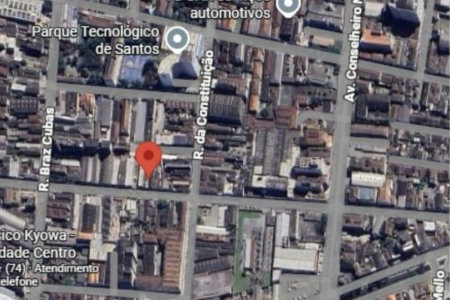 Terreno à venda por R$ 484.000,00 - Vila Nova - Santos/SP