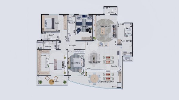 Apartamento 168m² 9
