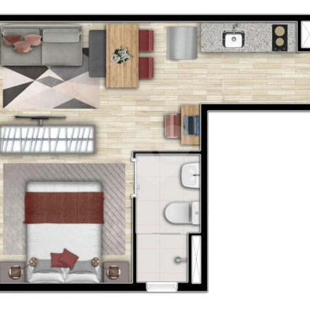 Studio à venda com 1 quarto em Vila Buarque, São Paulo, SP