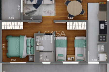 Apartamento à venda com 2 quartos em Quintais do Imperador, Sorocaba, SP