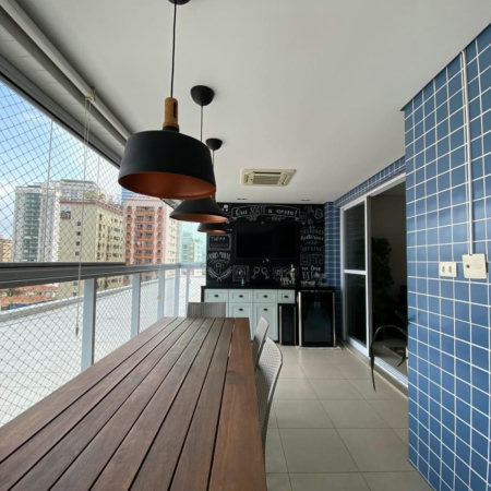 Apartamento com 3 dormitórios à venda, 129 m² por R$ 1.850.000,00 - Aparecida - Santos/SP
